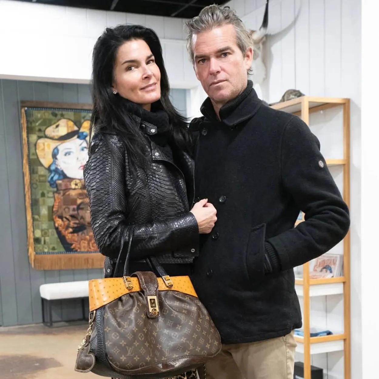 Harmon, who was previously married to NFL star Jason Sehorn, and Floyd shared their history in a joint post on Instagram. - Angie Harmon/Instagram