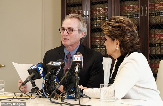 Kenneth Fox speaks at a press conference about an alleged 2018 attack linked to Redmond O'Neal