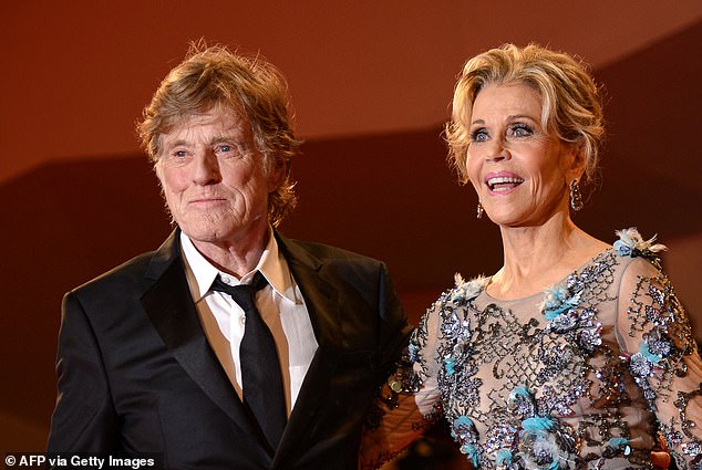 Jane Fonda and Robert Redford at the 74th Venice Film Festival in 2017