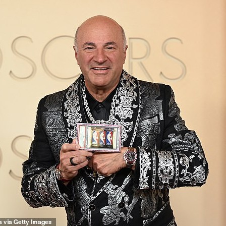 Kevin O'Leary turned heads at the Oscars with a piece of sports memorabilia worth $30 million - Daily Mail US