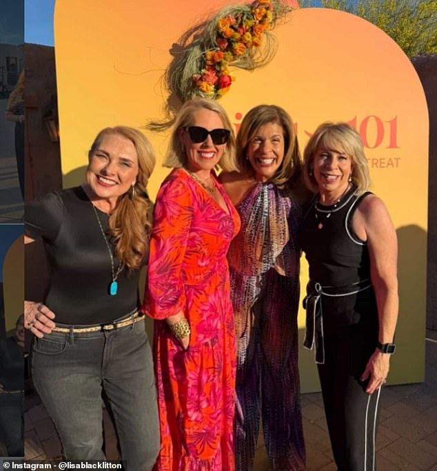 Hoda Kotb poses with attendees at her Joy 101 retreat in Scottsdale, Arizona.