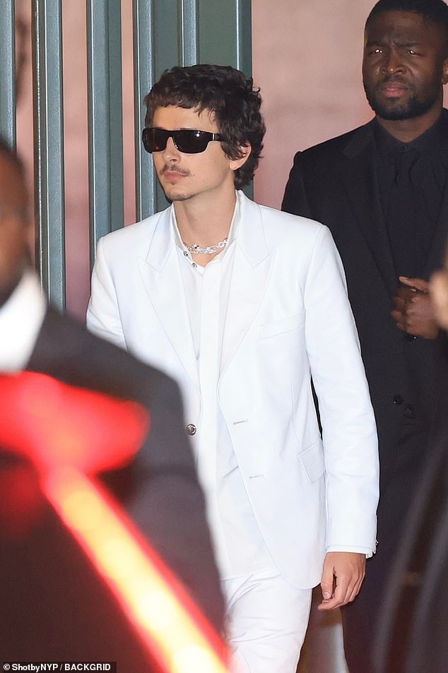 Timothee Chalamet and Kylie Jenner at the Vanity Fair Oscar Party