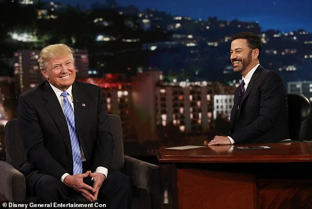 Donald Trump appears on Jimmy Kimmel Live ahead of his first term as president