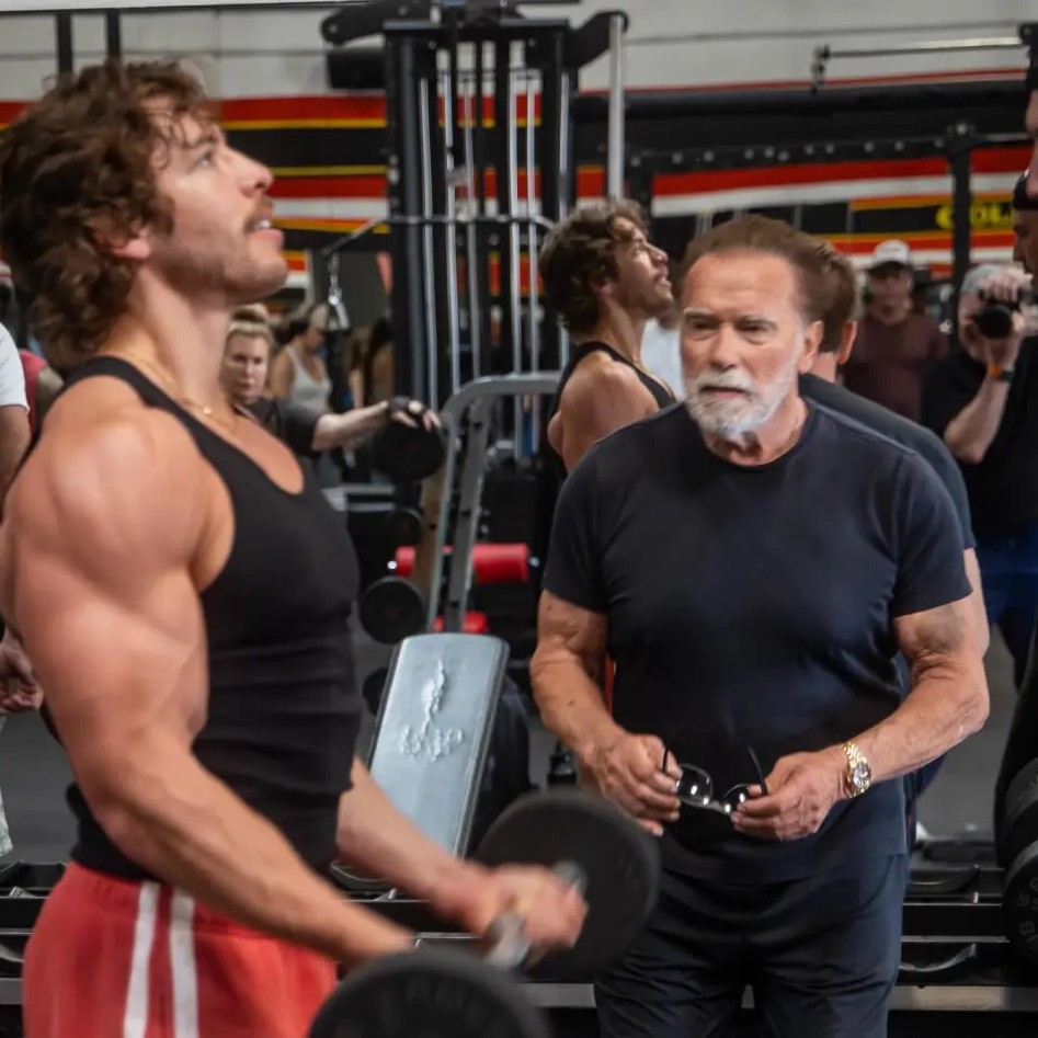 "Mission Accomplished!" he wrote on social media. He shared that his dad, seen above with him, helped him work out. - Instagram/Joseph Baena