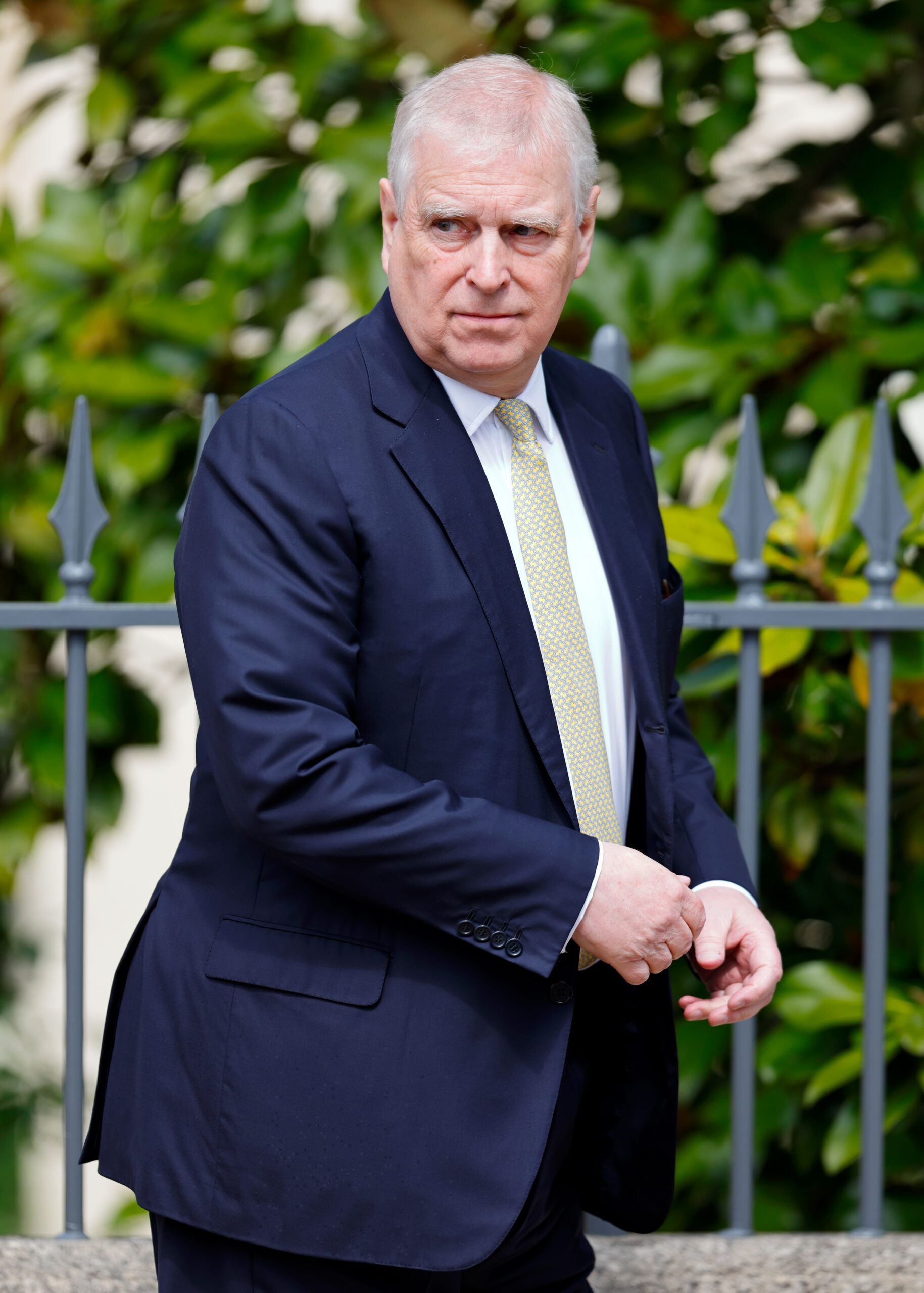 Prince Andrew attends Easter Sunday service at Windsor Castle in April 2025.