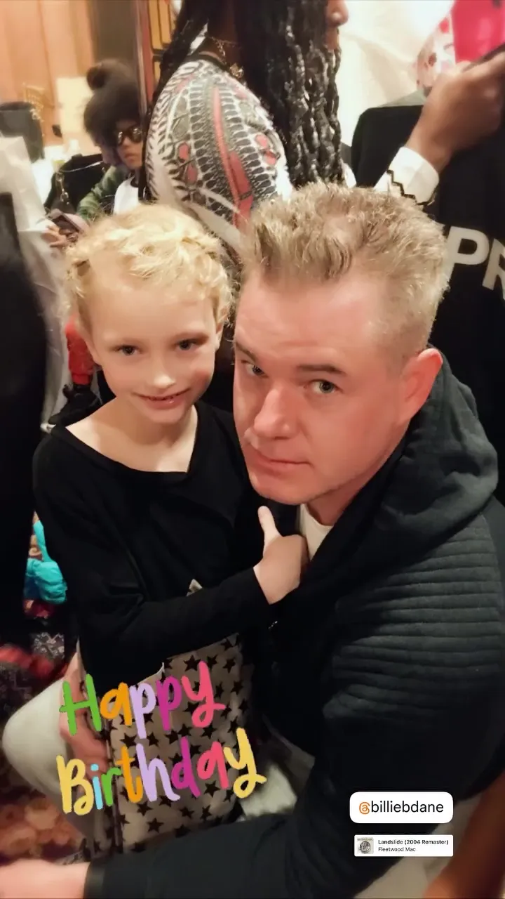 Eric Dane with daughter Billie in a throwback photo, his arm around her.