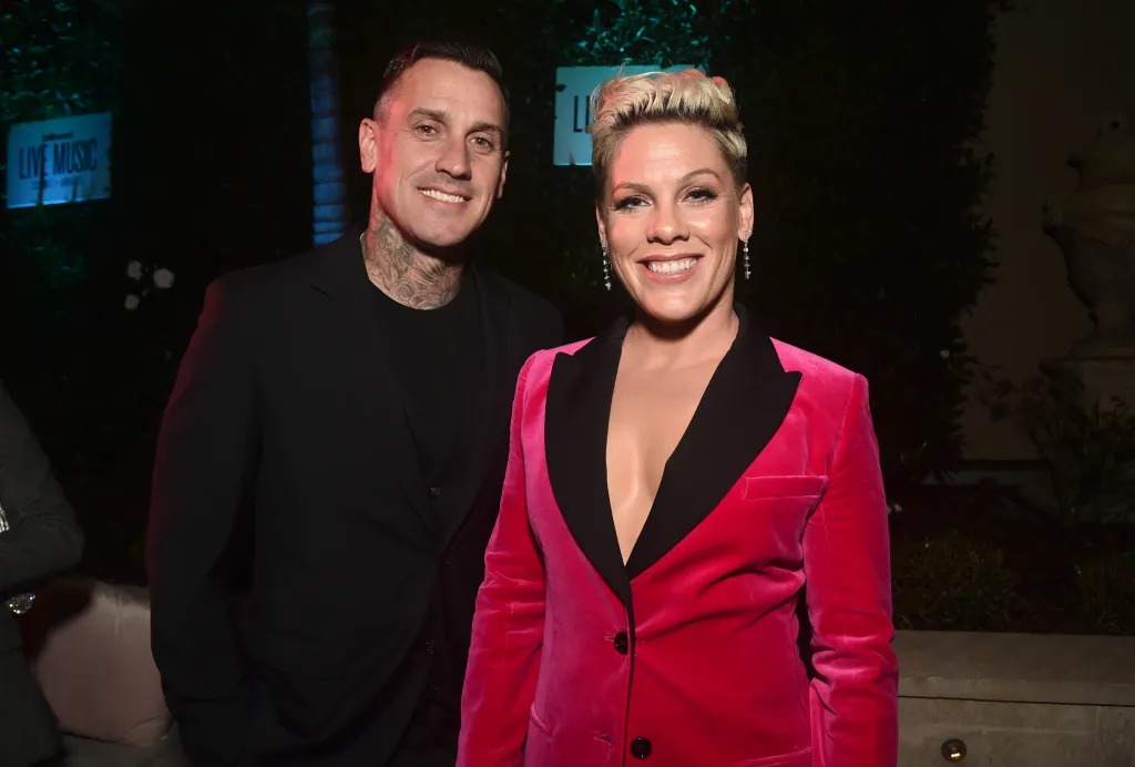 Pink and husband Carey Hart at Billboard's 2019 Live Music Summit and Awards.