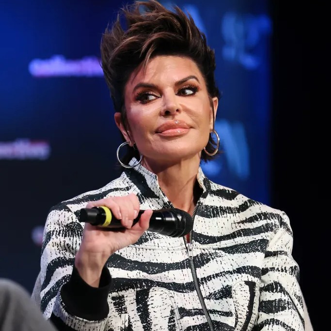 Lisa Rinna speaks at her "You Better Believe I'm Gonna Talk About It" event in New York on Feb. 26, 2026. - Getty Images
