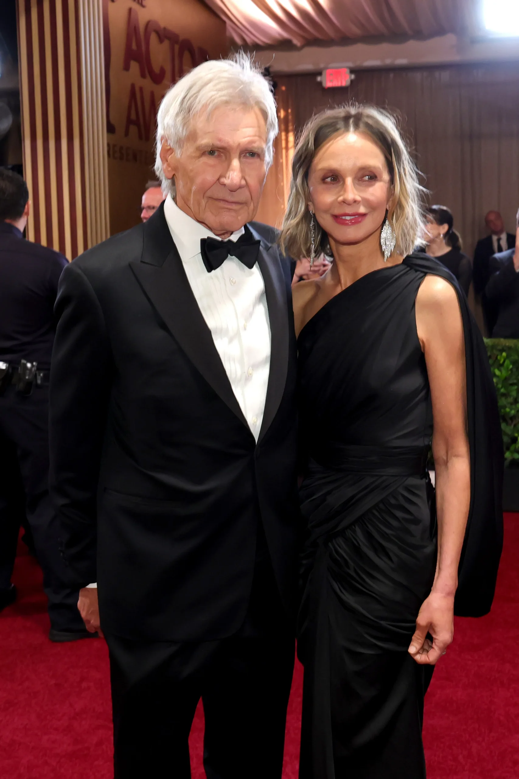 Harrison Ford and Calista Flockhart on the SAG Awards red carpet.