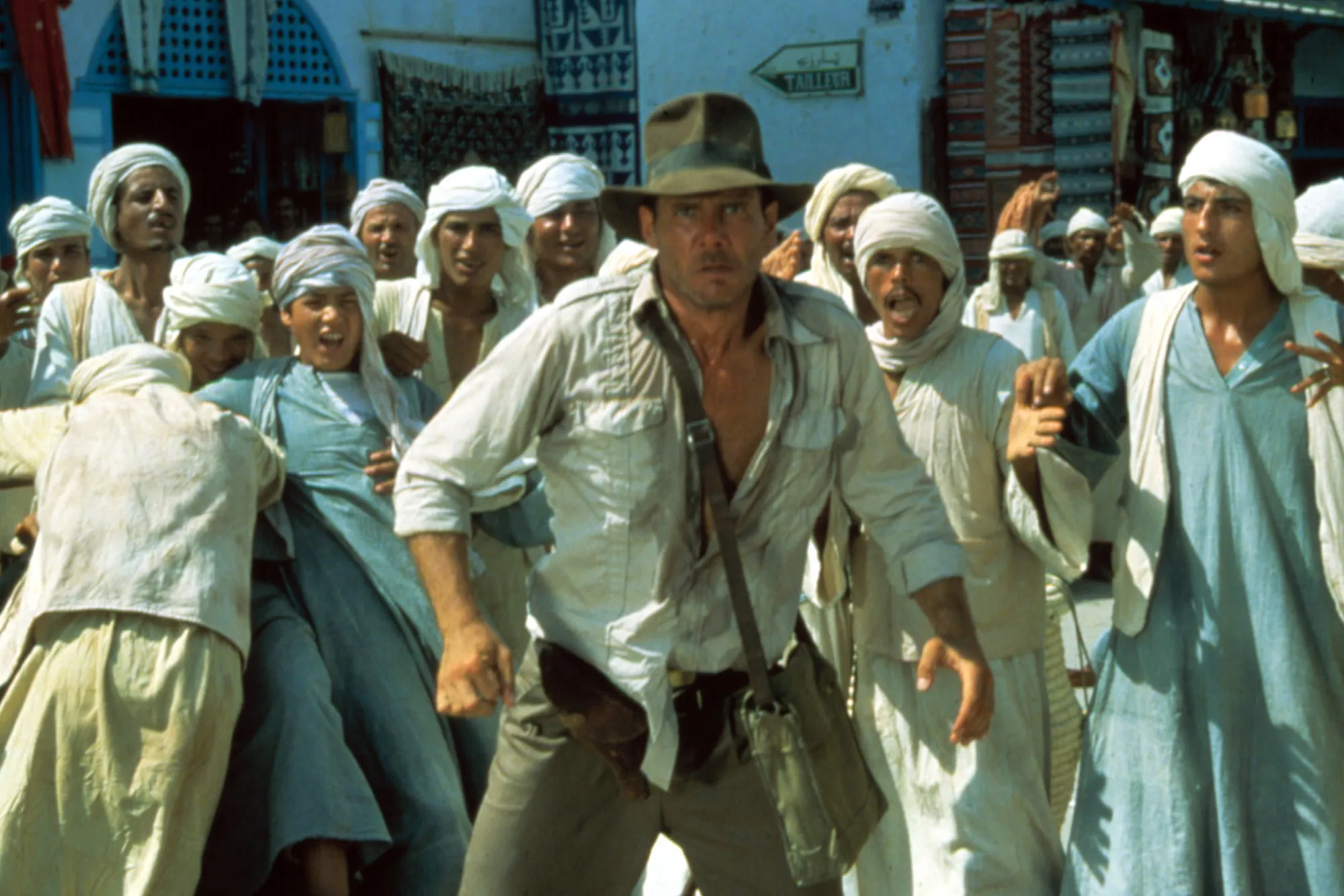 Harrison Ford as Indiana Jones in Raiders of the Lost Ark (1981).