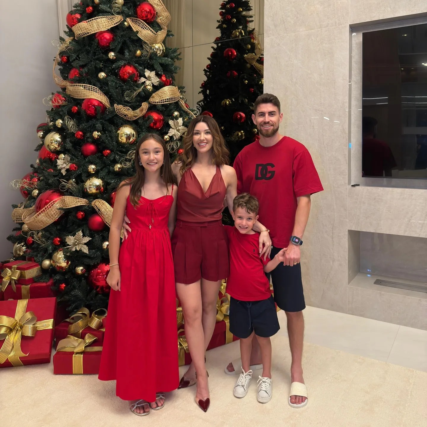 Harding and Frello (seen above with Ada and Jax) tied the knot last summer. Instagram/catcavelli/ - Page Six