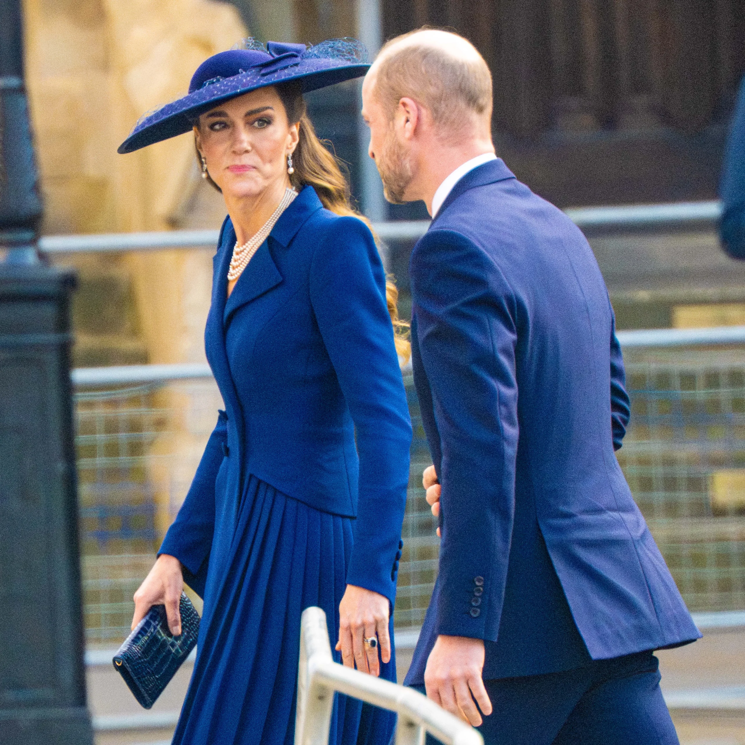 Middleton and Prince William appeared unbothered by the chaos as they entered Westminster Abbey. - Page Six