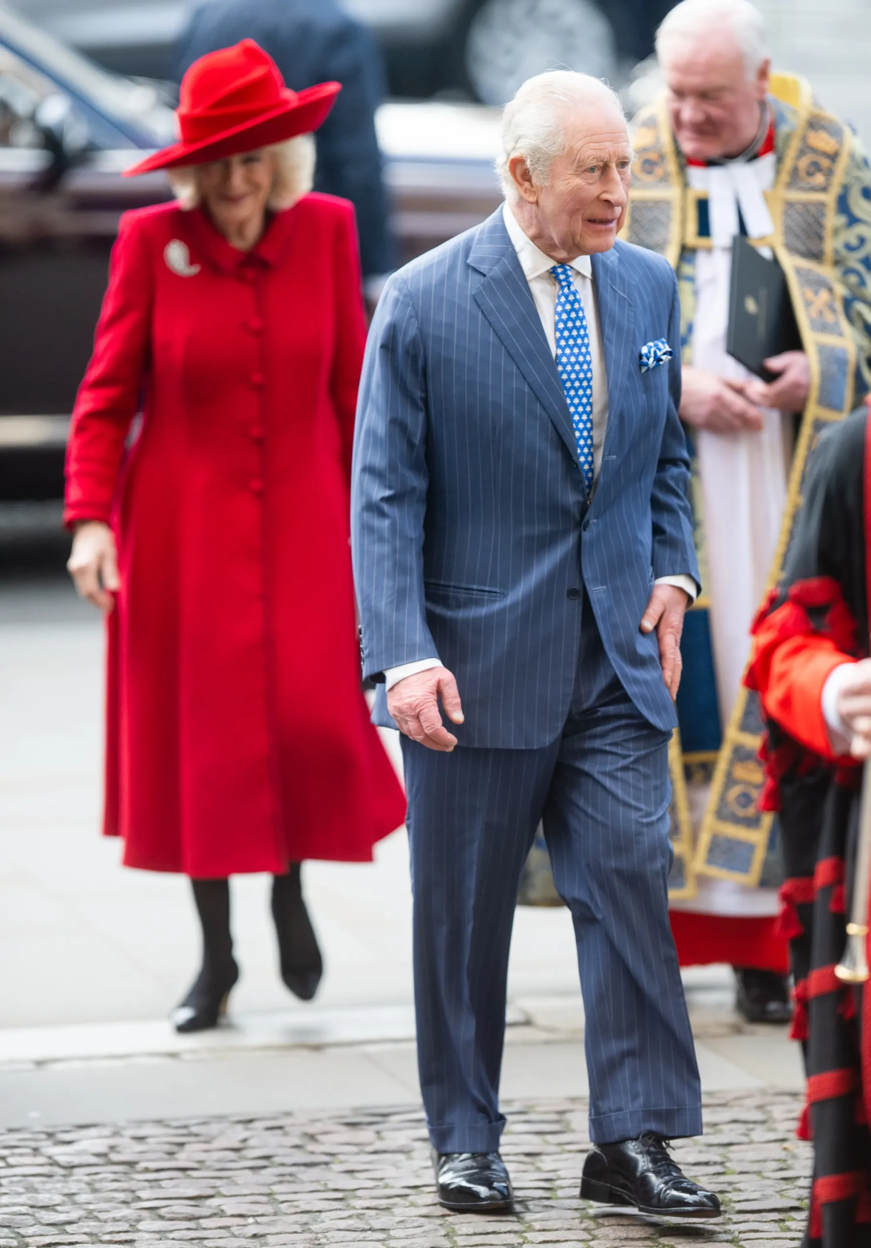 King Charles III and Queen Camilla attend the Commonwealth Day service in London.