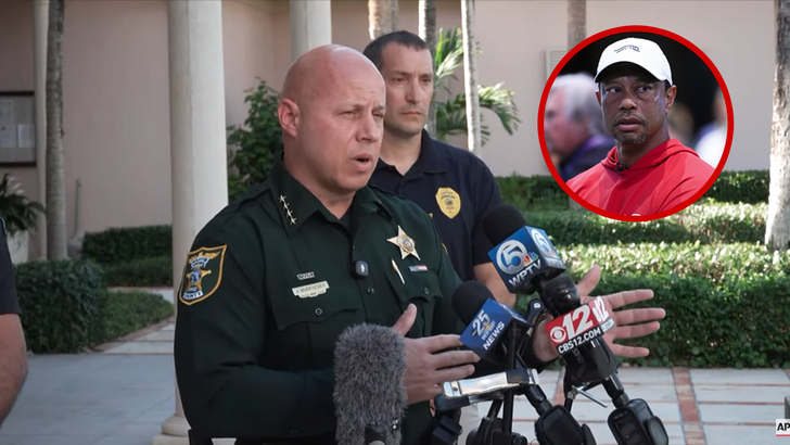 Law enforcement officials at a press briefing following the incident in Florida.