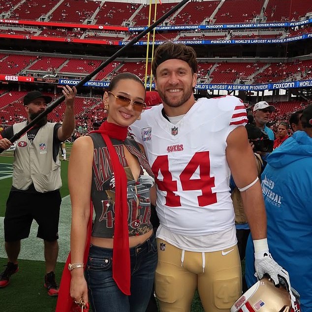 The wife of San Francisco 49ers star Kyle Juszczyk has exposed his bizarre offseason habits - Daily Mail US