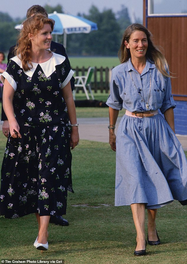 Sarah Ferguson with her mother, Susan Barrantes, at a polo event in Windsor in 2006.