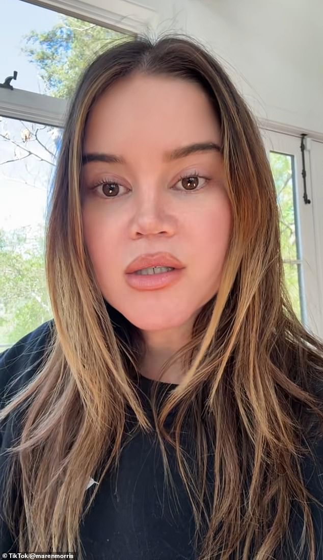 Maren Morris shows a smooth, camera-ready glow in a recent TikTok selfie.