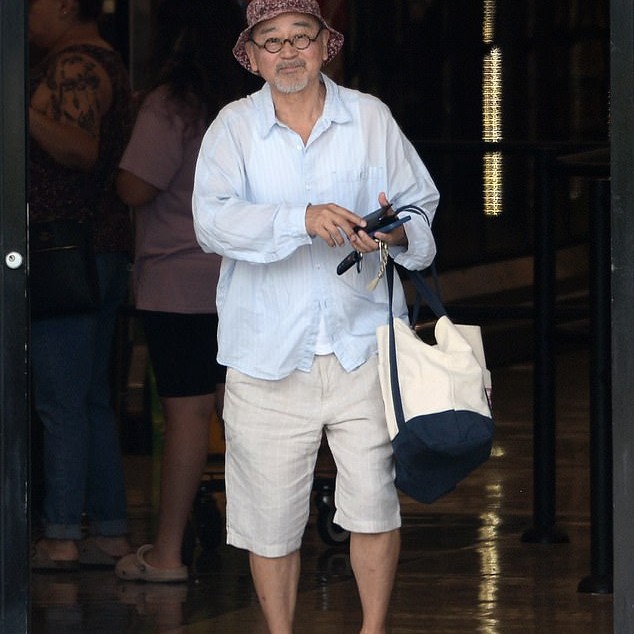 The actor, best known for his controversial role as Long Duk Dong in Sixteen Candles, made a rare public appearance in Los Angeles on Monday at 70, looking in great spirits while enjoying some retail therapy - Daily Mail US