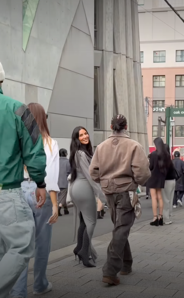 Kim Kardashian and Lewis Hamilton spotted shopping in Tokyo.