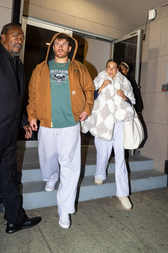 Amanda Batula and West Wilson leave the Summer House reunion taping in NYC.