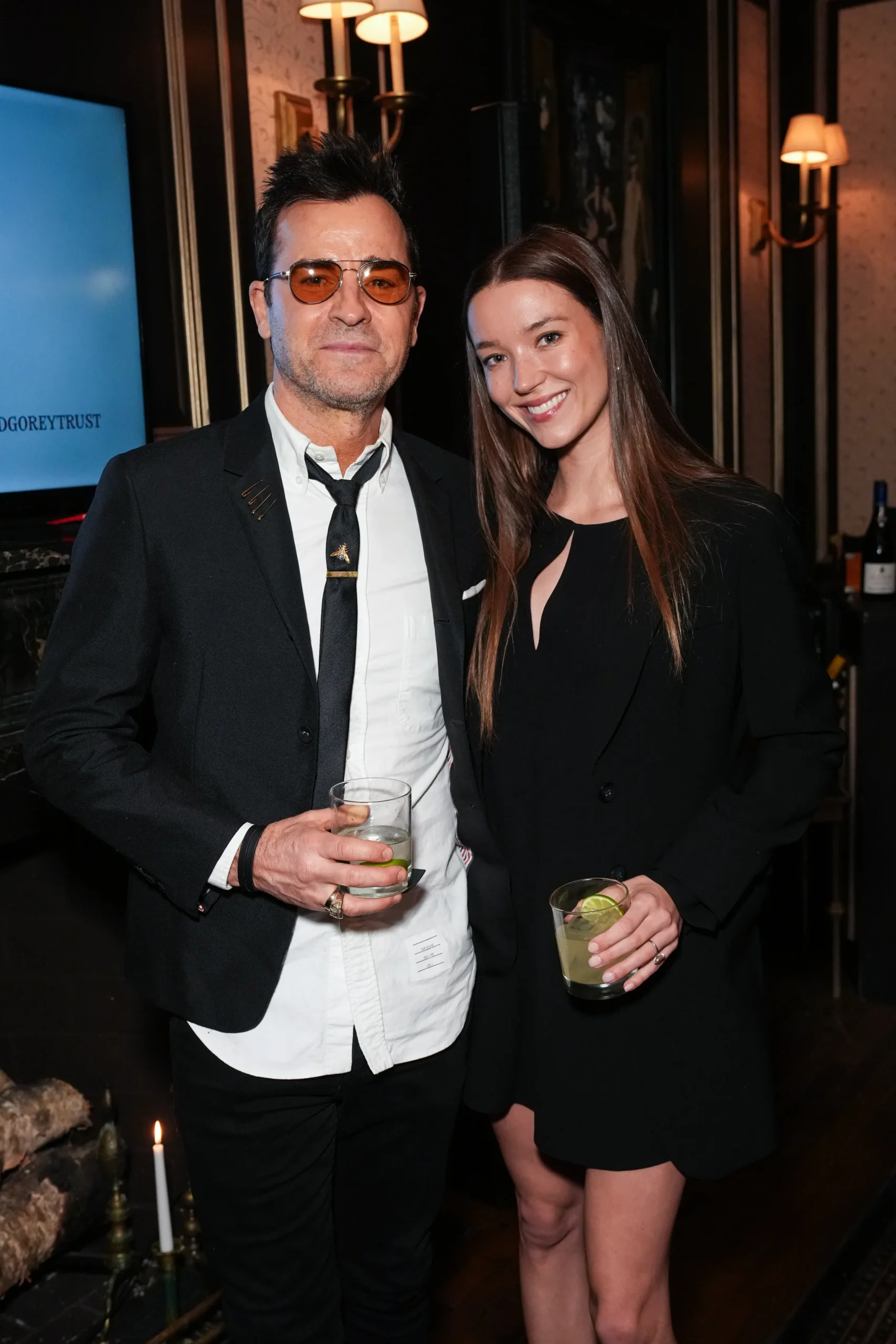 Justin Theroux and Nicole Brydon Bloom at the Edward Gorey 100th Birthday Benefit Gala in 2025.