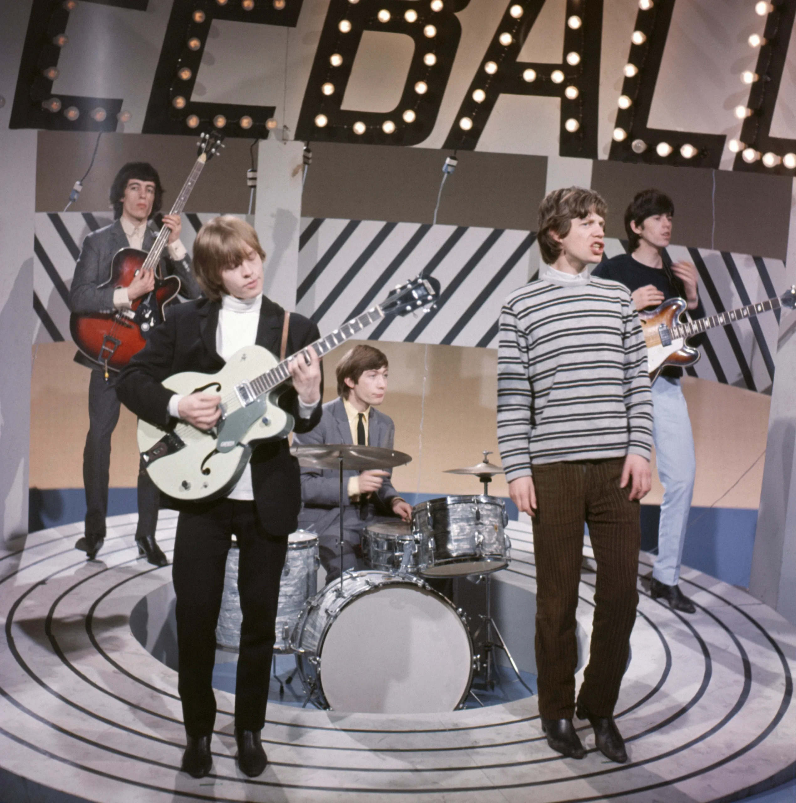 The Rolling Stones perform live.