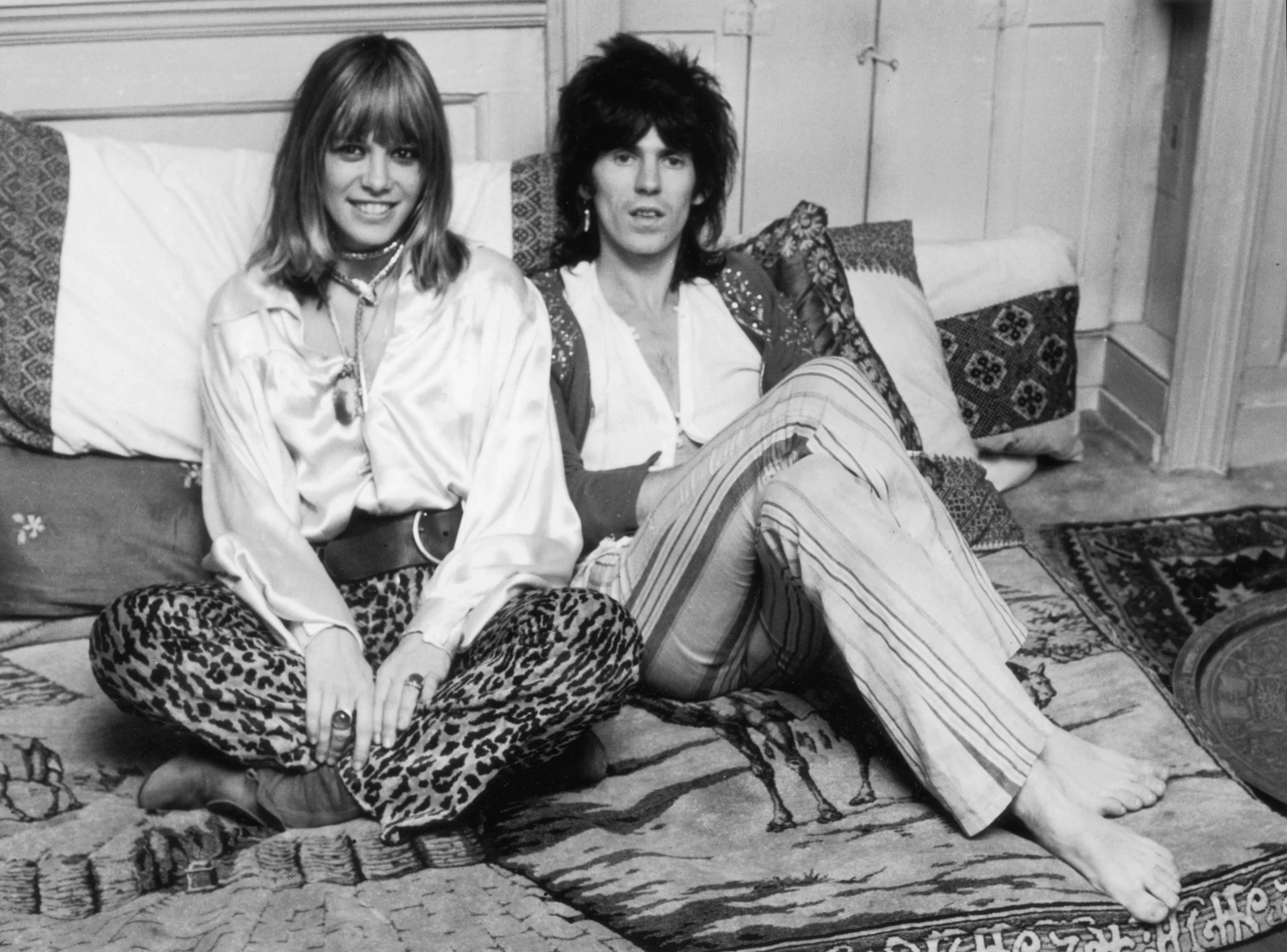 Keith Richards with Anita Pallenberg in 1969.