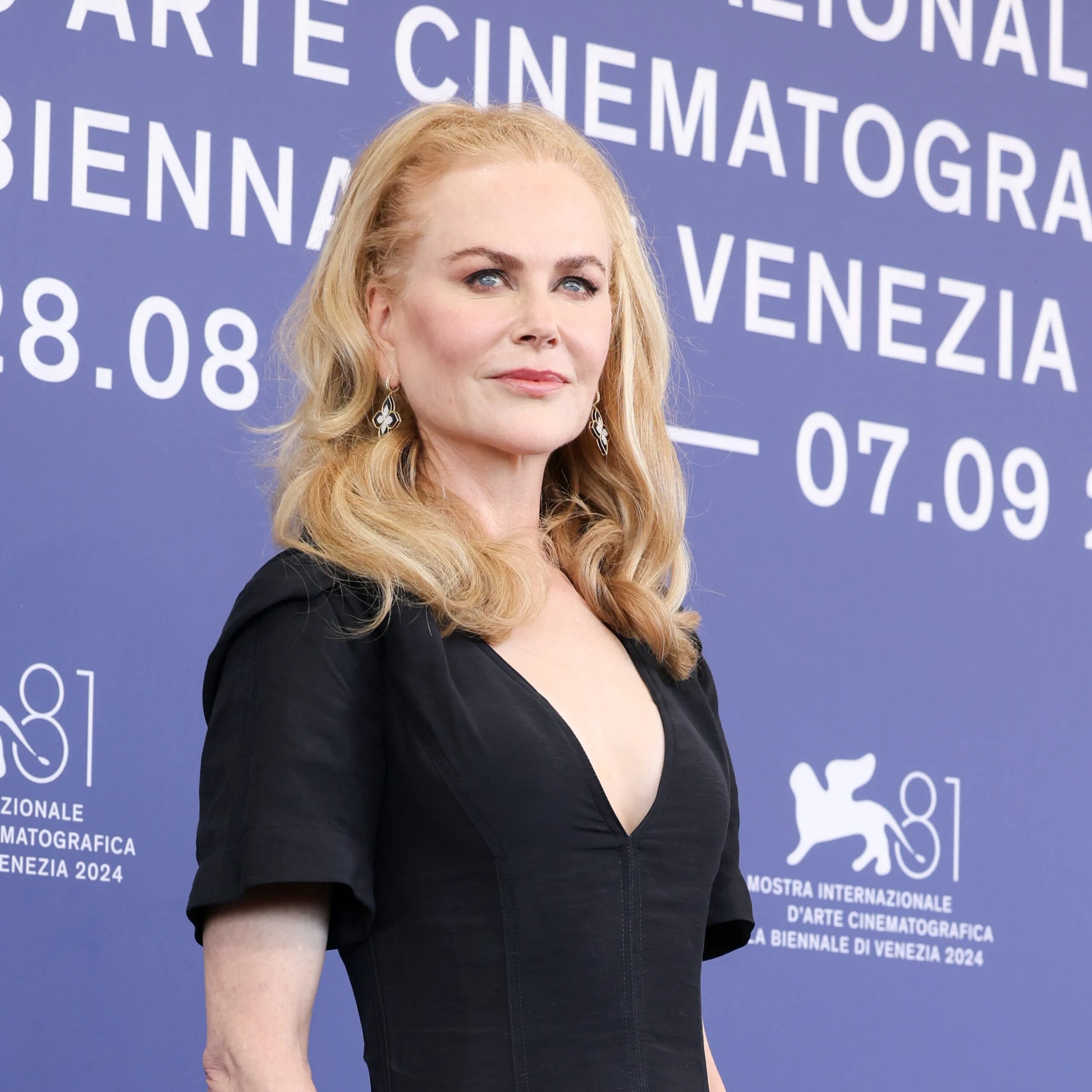 Kidman at the Babygirl photocall during the Venice Film Festival in 2024. - WireImage